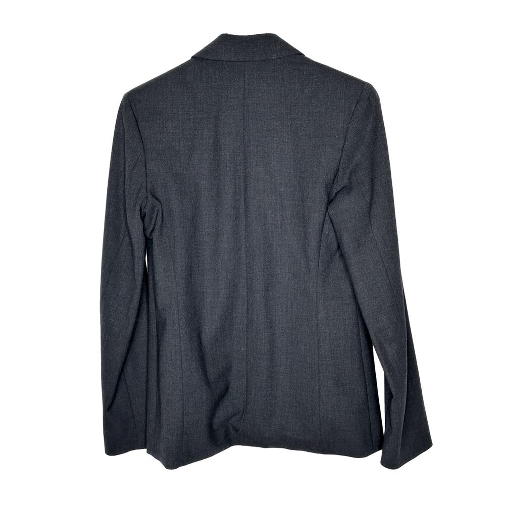 Banana Republic 2 Italian $298 Stretch WOOL Blazer 3 Button Jacket Dark Gray EUC - Picture 3 of 7